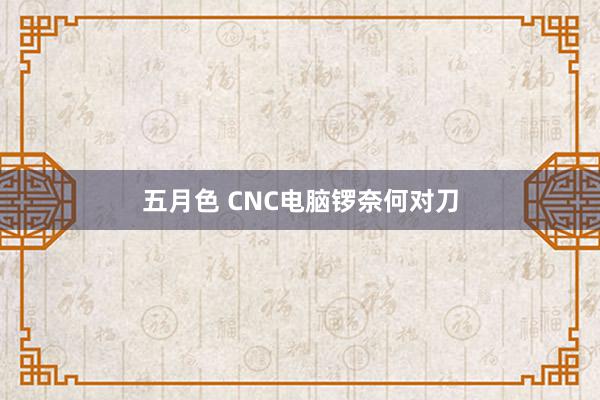 五月色 CNC电脑锣奈何对刀