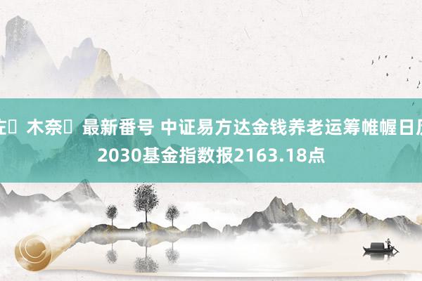 佐々木奈々最新番号 中证易方达金钱养老运筹帷幄日历2030基金指数报2163.18点