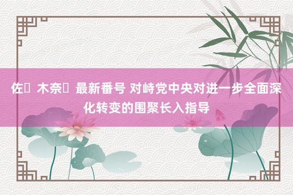 佐々木奈々最新番号 对峙党中央对进一步全面深化转变的围聚长入指导