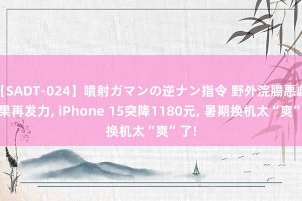 【SADT-024】噴射ガマンの逆ナン指令 野外浣腸悪戯 苹果再发力, iPhone 15突降1180元, 暑期换机太“爽”了!