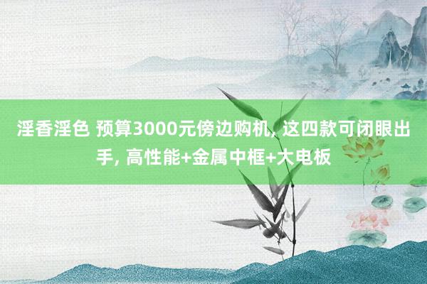 淫香淫色 预算3000元傍边购机, 这四款可闭眼出手, 高性能+金属中框+大电板