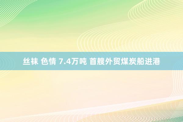 丝袜 色情 7.4万吨 首艘外贸煤炭船进港