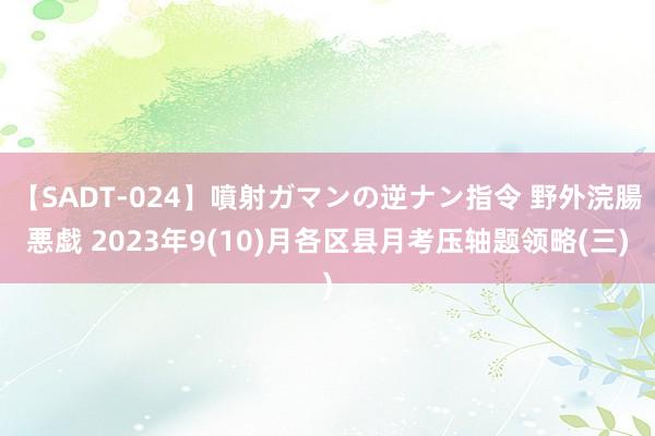 【SADT-024】噴射ガマンの逆ナン指令 野外浣腸悪戯 2023年9(10)月各区县月考压轴题领略(三)