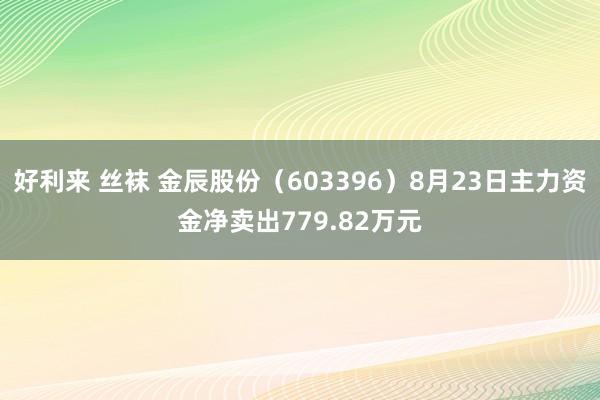 好利来 丝袜 金辰股份（603396）8月23日主力资金净卖出779.82万元