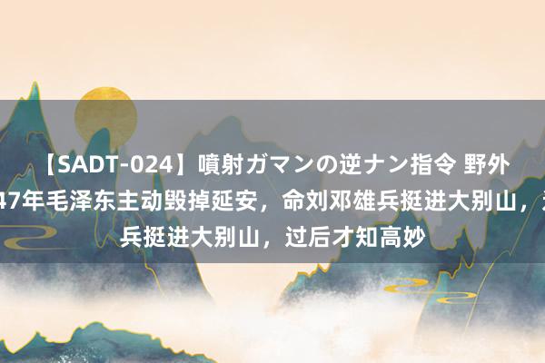 【SADT-024】噴射ガマンの逆ナン指令 野外浣腸悪戯 1947年毛泽东主动毁掉延安，命刘邓雄兵挺进大别山，过后才知高妙