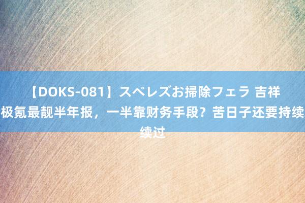 【DOKS-081】スペレズお掃除フェラ 吉祥、极氪最靓半年报，一半靠财务手段？苦日子还要持续过